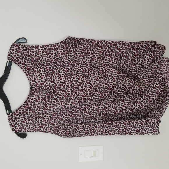 9 & co. SUIT Seperates Sleeveless leopard print blouse - Picture 4 of 4